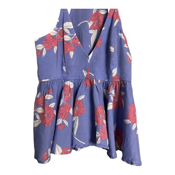 Express Rayon Floral Boho Blouse Shirt Top Cottage Indie Fairy Festival XS - Picture 3 of 7